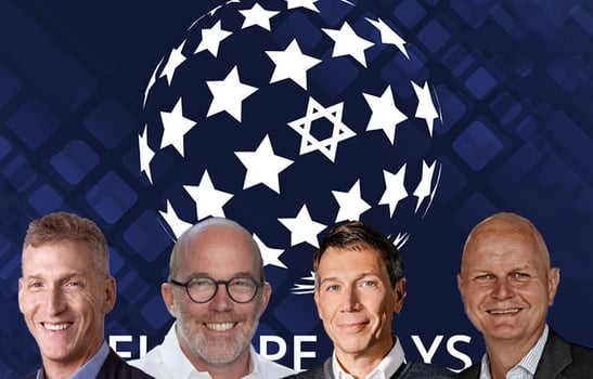 מימין: אולף קוך, רנה אוברמן, אוליבר הולה וגילי צגלה, קרדיט: EUROPEDAYS
